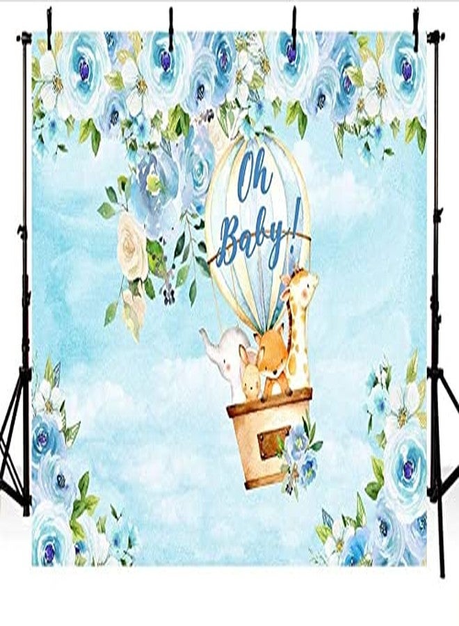 Theme My Party Up Up and Away - Hot Air Birthday Party Backdrop for Photography Banner Kids Event Cake Table Decor Home Decoration Photo Booth Background (6ft X 4ft) - Image 2